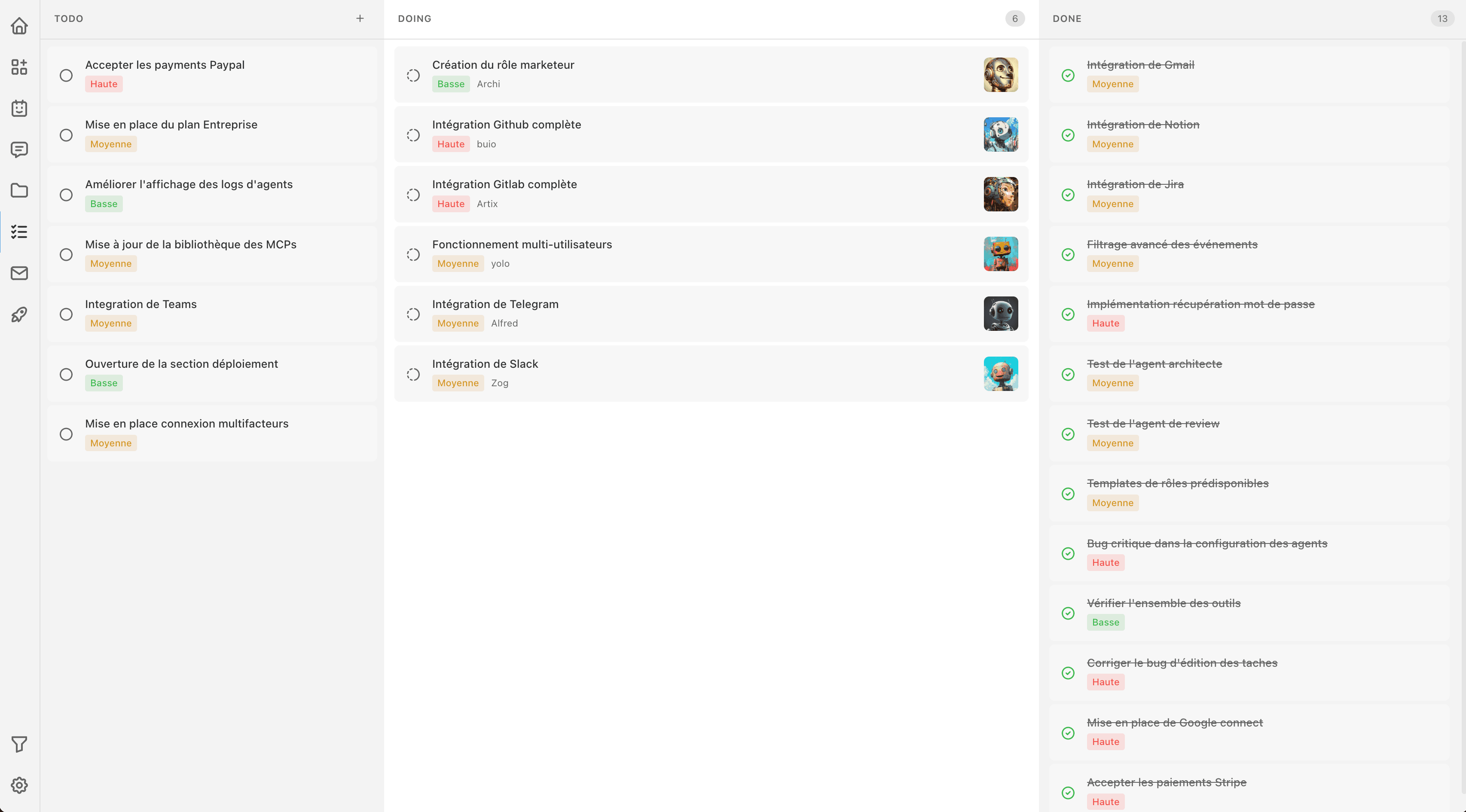 Nuaneo multi-agent AI cockpit screenshot